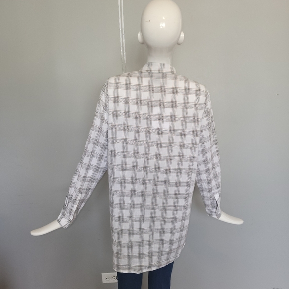 Princess Polly Leigh Oversized Plaid Shirt, BNWT, Size 2 - Picture 4 of 8